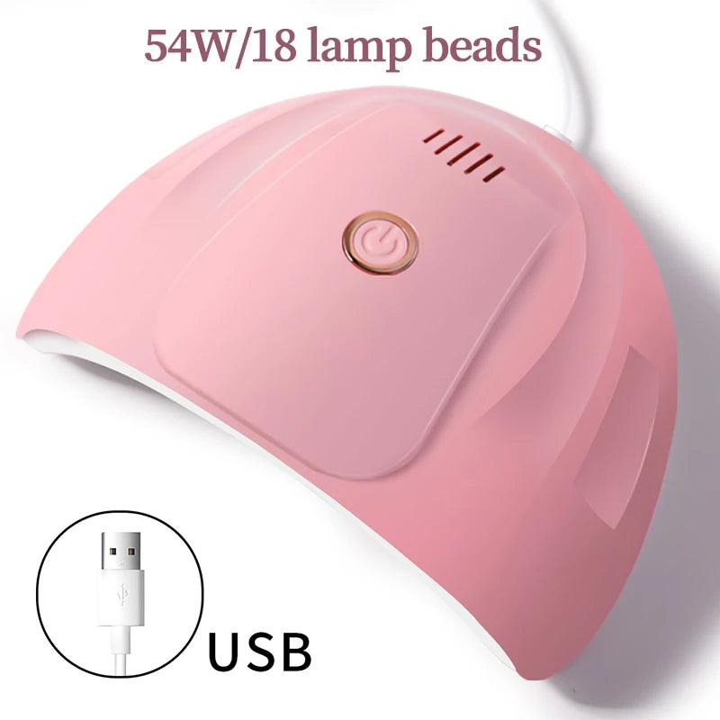 YIKOOLIN UV LED Nail Lamp 48W for Professional Saloon Fast Nail Gel Dryer With 4 Timers Automatic Sensor LCD Display