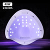 YIKOOLIN UV LED Nail Lamp 48W for Professional Saloon Fast Nail Gel Dryer With 4 Timers Automatic Sensor LCD Display