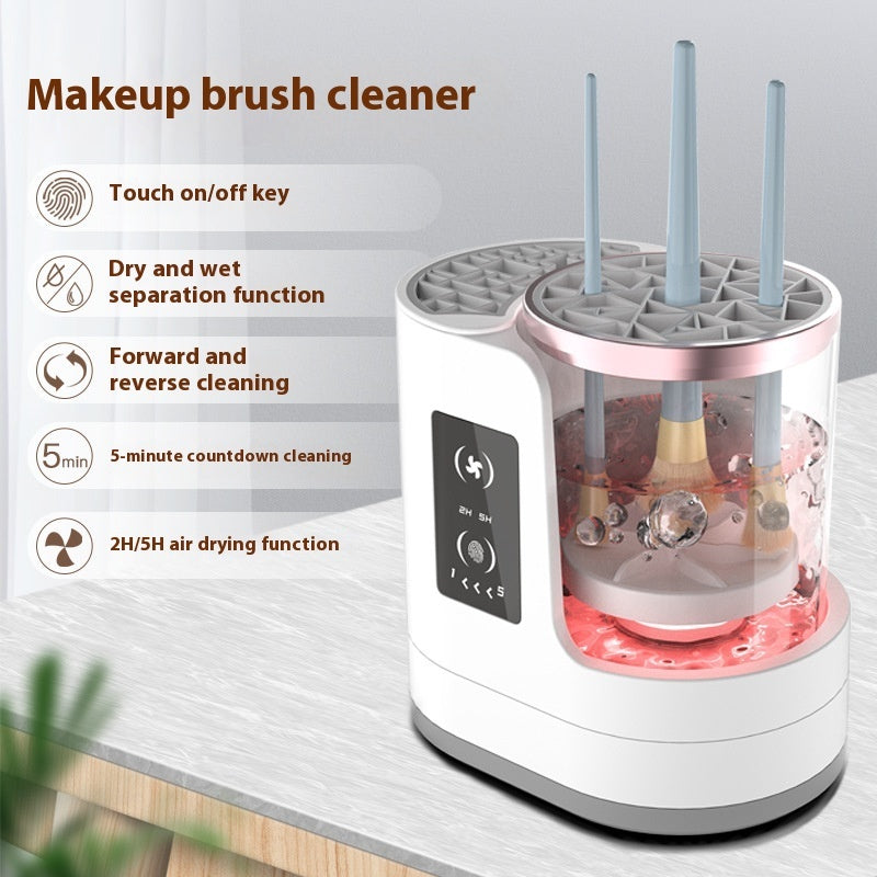 3 IN 1 Electric Makeup Brush Cleaner,Automatic Makeup Brush Cleaner with Makeup Brush Dryer,Portable USB Deep Cleaning for All Size Beauty Makeup Brush Set,Blush Brush,Sponges